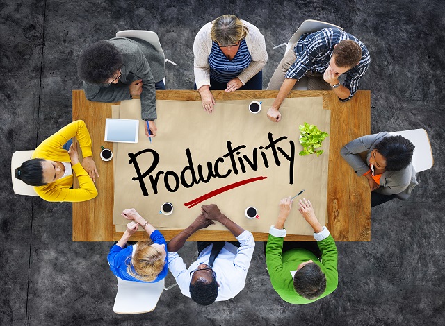People in a Meeting and Single Word Productivity